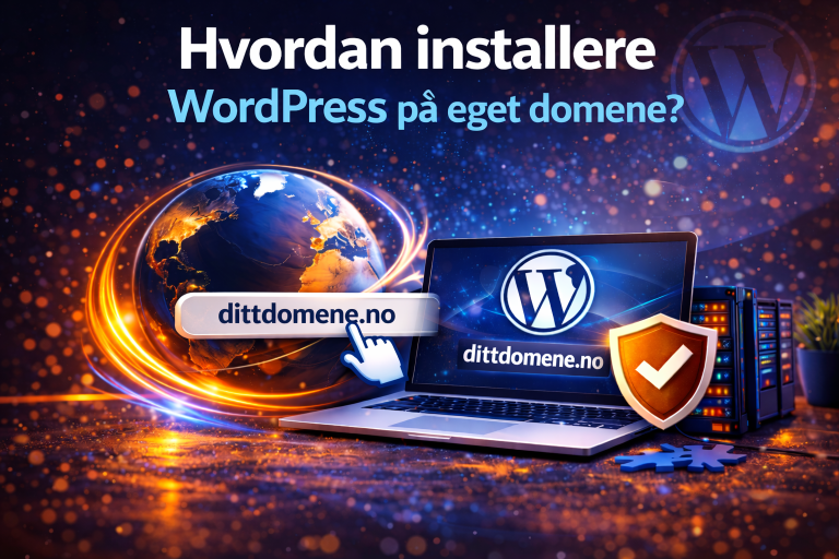 Hvordan installere WordPress på eget domene